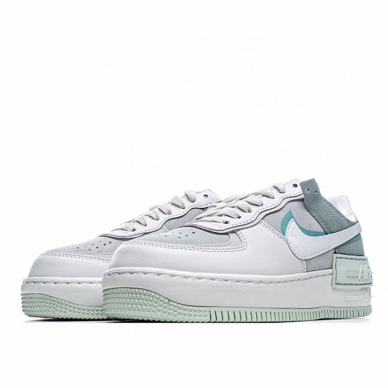 Nike WMNS Air Force 1 Shadow Spruce Aura White CW2655 001 AF1 Womens Gray Green