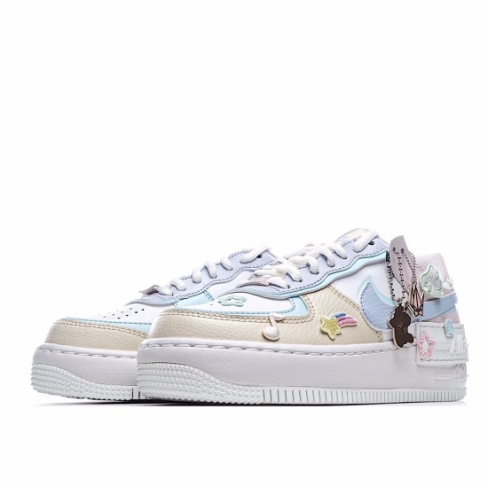 Nike WMNS Air Force 1 Shadow "Tropical Twist" CI0919 106 AF1 Womens White Blue