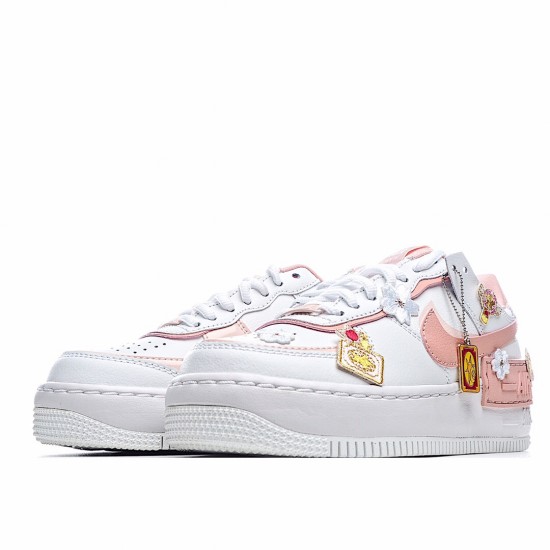 Nike WMNS Air Force 1 Shadow "Tropical Twist" CJ1641 101 AF1 Womens Pink Wihte