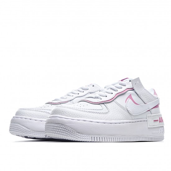 Nike WMNS Air Force 1 Shadow White Magic Flamingo CI0919 102 AF1 Womens Pink White Running Shoes