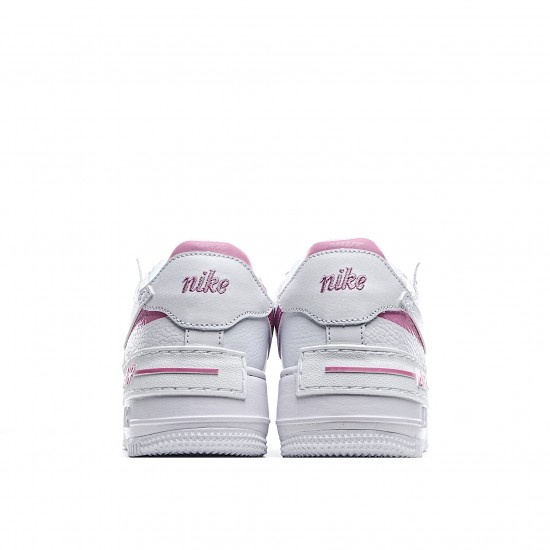 Nike WMNS Air Force 1 Shadow White Magic Flamingo CI0919 102 AF1 Womens Pink White Running Shoes