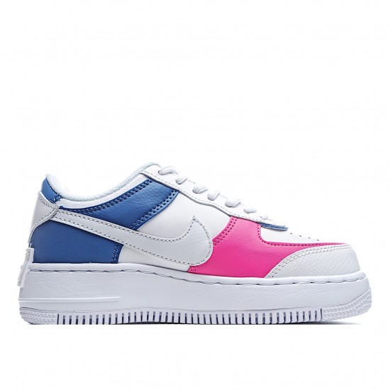 Nike Wmns Air Force 1 Shadow "Cotton Candy" CU3012 111 AF1 Womens White Pink Blue Running Shoes