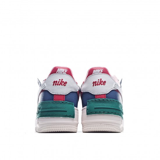 Nike Wmns Air Force 1 Shadow "Mystic Navy" C10919 400 AF1 Womens Pink Blue Running Shoes