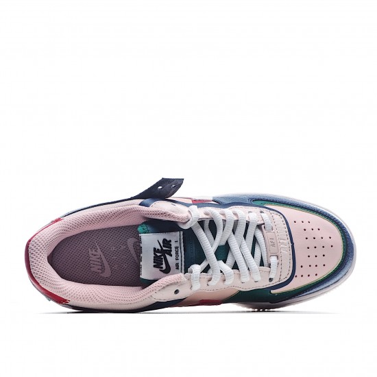 Nike Wmns Air Force 1 Shadow Mystic Navy C10919 400 AF1 Womens Pink Blue Running Shoes