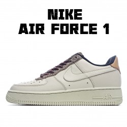 Nike Air Force 1 '07 "Fossil" Running Shoes CK4363 200 AF1 Unisex Beige Brown