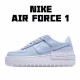 Nike WMNS Air Force 1 Shadow White Hydrogen Blue CV3020 400 AF1 Womens Blue