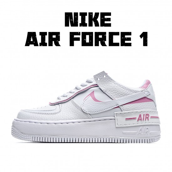 Nike WMNS Air Force 1 Shadow "White Magic Flamingo" CI0919 102 AF1 Womens Pink White Running Shoes