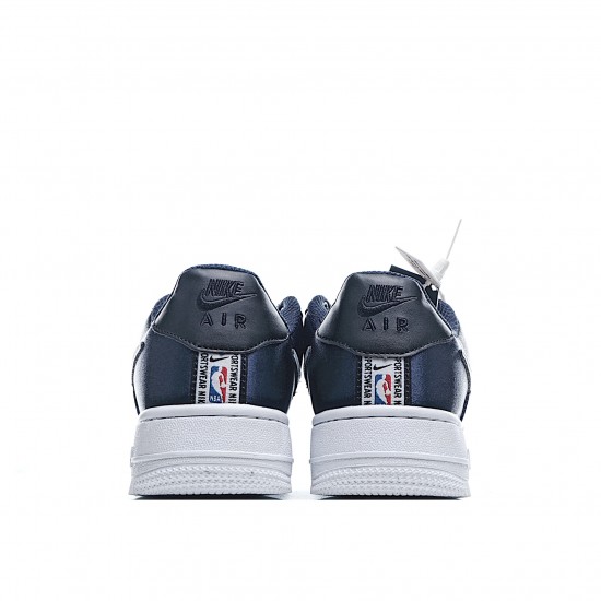 Nike Air Force 1 07 LV8 Midnight Navy BQ4420 400 AF1 Unisex White Blue