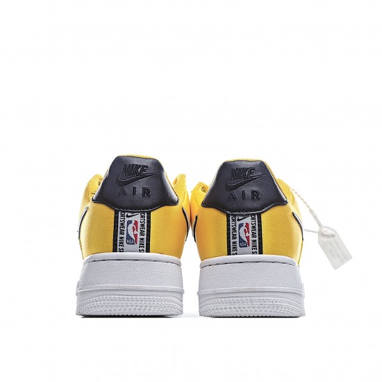 Nike Air Force 1 07 LV8 NBA Amarillo BQ4420 700 AF1 Unisex White Yellow Black