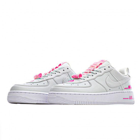 Nike Air Force 1 Low Double Air Grey/Pink Womens Running Shoes AF1 CJ4092 002