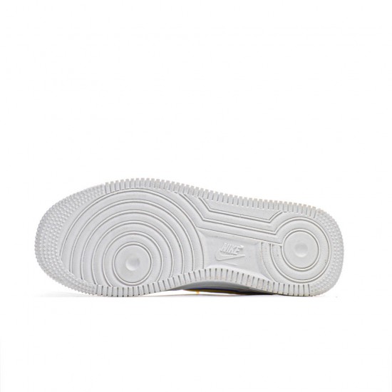 Nike Air Force 1 Low Easter White/Barely Volt-Hyper Blue Running Shoes CW0367 100 Unisex AF1