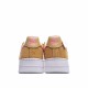 Nike Air Force 1 Low Flax/White/Pink Running Shoes DC1156 700 AF1 Unisex