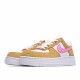 Nike Air Force 1 Low Flax/White/Pink Running Shoes DC1156 700 AF1 Unisex