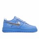 Off White x Air Force 1 "MCA" University Blue  Running Shoes CI1173 400 AF1 Blue/Silver Mens