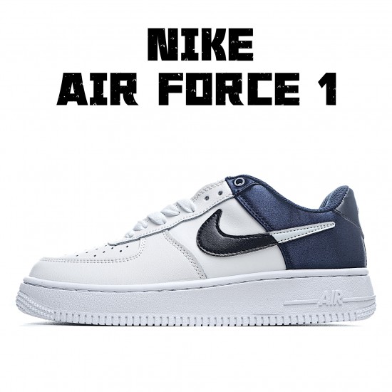 Nike Air Force 1 '07 LV8 "Midnight Navy" BQ4420 400 AF1 Unisex White Blue