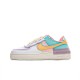 Nike Air Force 1 Shadow "Pale Ivory" Yellow/White/Purple WMNS Running Shoes AF1 CI0919 101