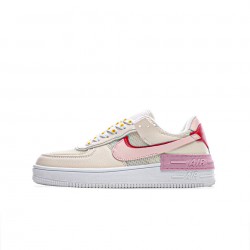 Nike Air Force 1 Shadow "Phantom/Echo Pink-Gym Red" WMNS Running Shoes AF1 CI0919 003