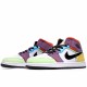 Air Jordan 1 Mid SE Multi-Color White/Black-Lightbulb-Team Orange CW1140 100 Unisex AJ1