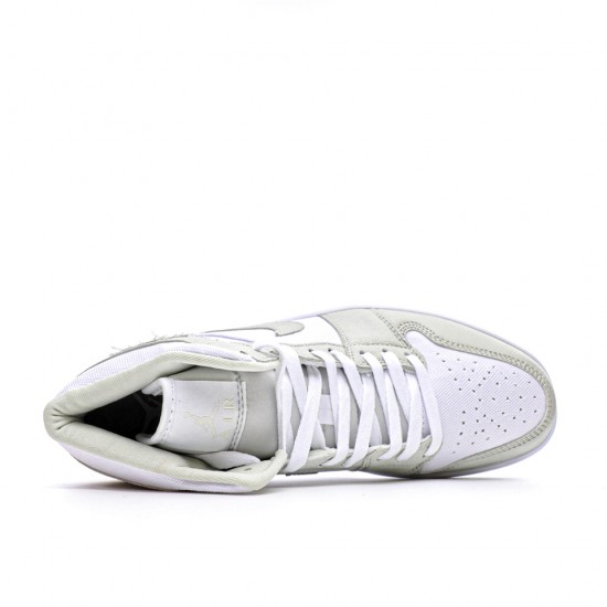 Air Jordan 1 Mid Spruce Aura White/Spruce Aura-Spruce Aura CV5280 103 AJ1 Unisex Basketball Shoes