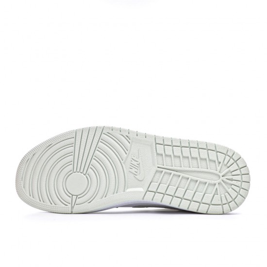 Air Jordan 1 Mid Spruce Aura White/Spruce Aura-Spruce Aura CV5280 103 AJ1 Unisex Basketball Shoes