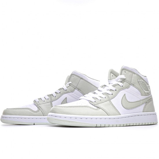 Air Jordan 1 Mid Spruce Aura White/Spruce Aura-Spruce Aura CV5280 103 AJ1 Unisex Basketball Shoes