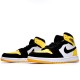 Air Jordan 1 Mid "Yellow Toe Black" Black/Varsity Maize-White 852542 071 Unisex AJ1 Basketball Shoes