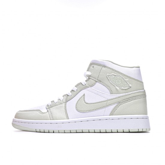 Air Jordan 1 Mid "Spruce Aura" White/Spruce Aura-Spruce Aura CV5280 103 AJ1 Unisex Basketball Shoes