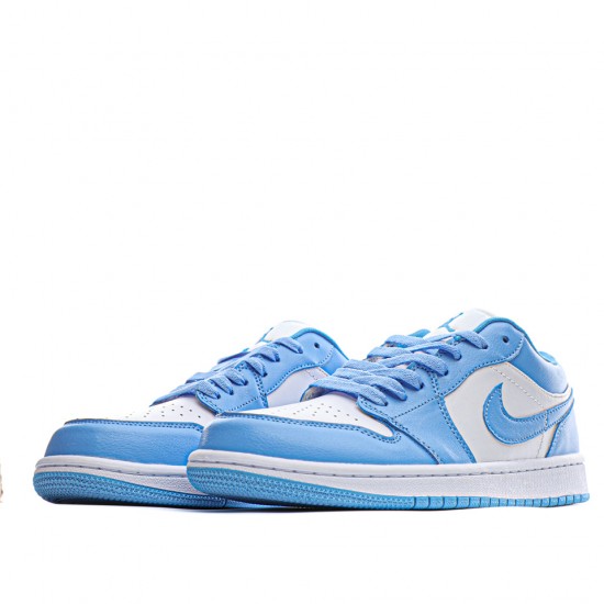 Air Jordan 1 Low "UNC" White/Blue Casual Shoes AO9944 441 AJ1 Unisex