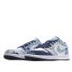 Air Jordan 1 Low Washed Denim White/Blue Casual Shoes CZ8455 100 AJ1 Unisex