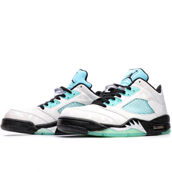 Air Jordan 5 Retro "Island Green" White/Black-White-Island Green CN2932 100 Unisex AJ5