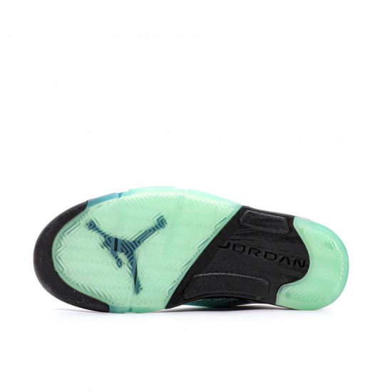 Air Jordan 5 Retro Island Green White/Black-White-Island Green CN2932 100 Unisex AJ5