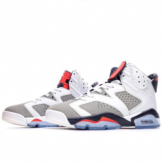 Air Jordan 6 Retro Tinker White/Infrared 23 Neutral Grey Obsidian 384665 104 Unisex AJ6