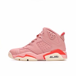 Aleali May X Air Jordan 6 Retro "Millennial Pink" Rust Pink/Bright Crimson CI0550 600 Unisex