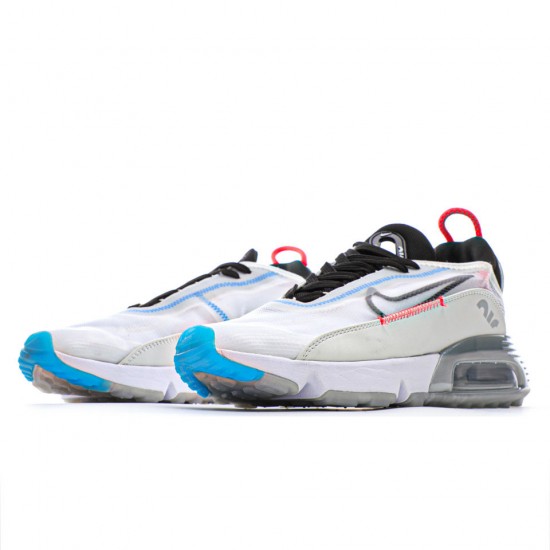 Nike Air Max 2090 "White/Black-Pure Platinum-Bright Crimson" Running Shoes CT7698 100 Unisex