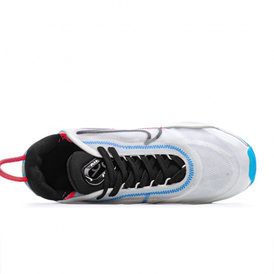 Nike Air Max 2090 White/Black-Pure Platinum-Bright Crimson Running Shoes CT7698 100 Unisex