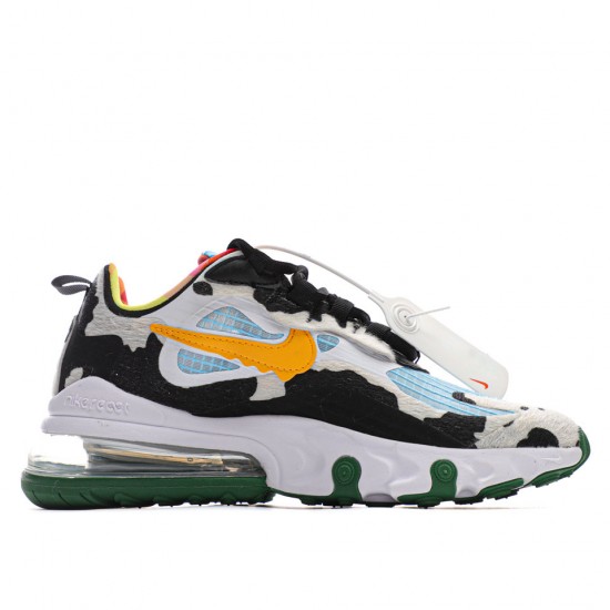 Ben Jerrys x Nike Air Max 270 React "White/Black/Yellow/Green" Unisex Running Shoes