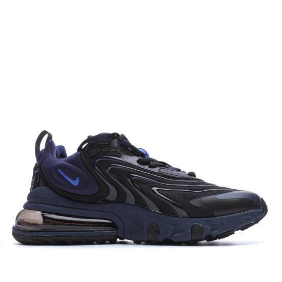 Nike Air Max 270 React Eng Black/Blue Mens Running Shoes