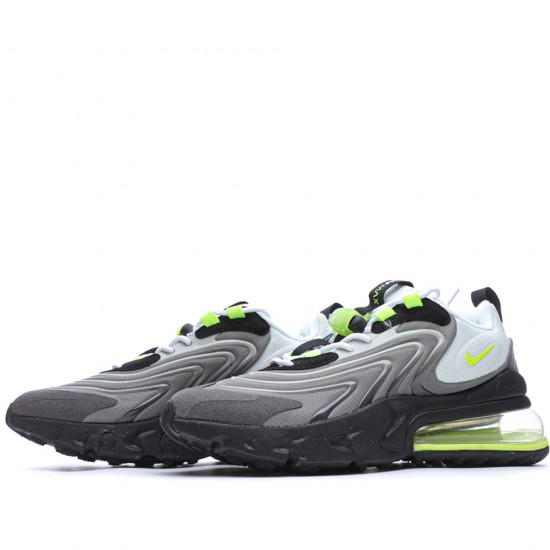 Nike Air Max 270 React Eng "Neon" Wolf Grey/Volt-Cool Grey-Anthracit Running Shoes CW2623 001 Unisex