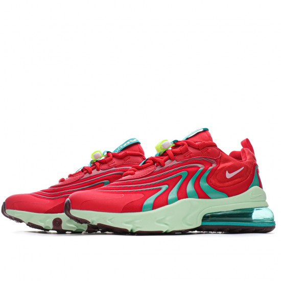 Nike Air Max 270 React "Ltblue/Red/Green" Unisex Running Shoes