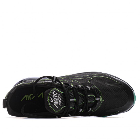 Nike Air Max 270 React SP Black/Green/Ltblue Running Shoes CQ6549 001 Unisex