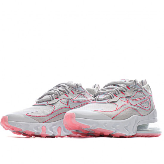 Nike Air Max 270 React SP Gray/Pink/Red Running Shoes CQ06549 100 WMNS