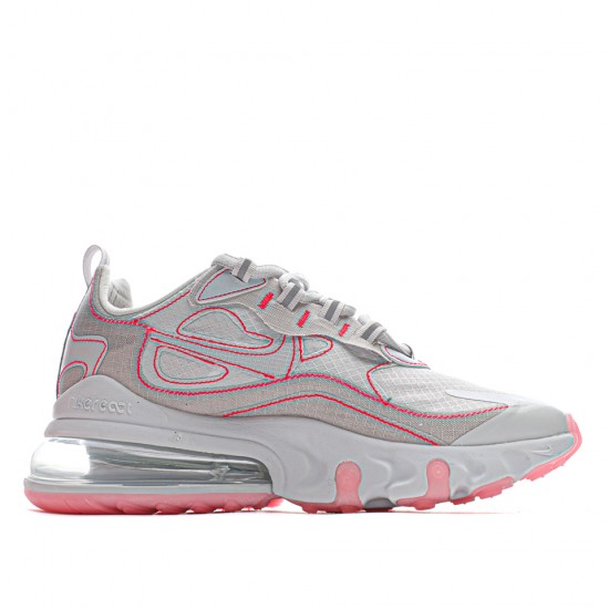 Nike Air Max 270 React SP Gray/Pink/Red Running Shoes CQ06549 100 WMNS