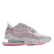 Nike Air Max 270 React SP Gray/Pink/Red Running Shoes CQ06549 100 WMNS