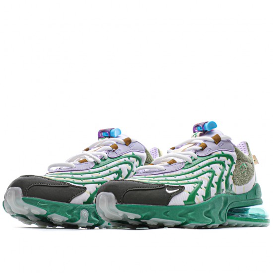 Travis Scott x Air Max 270 React TS Green/White/Brown/Purple Unisex Running Shoes