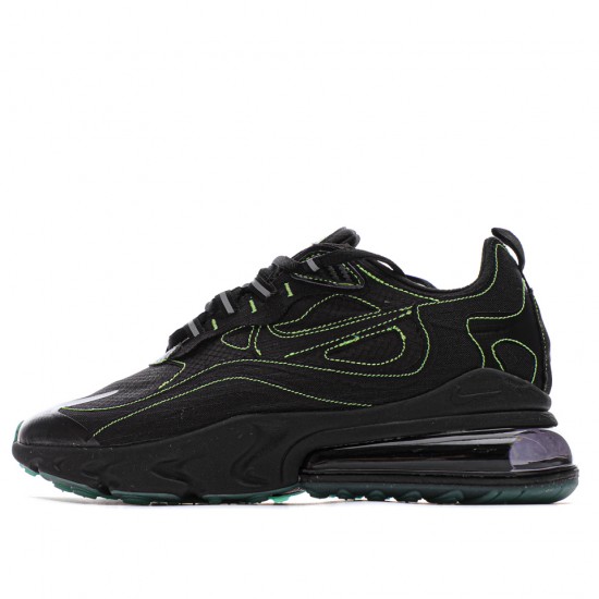 Nike Air Max 270 React SP "Black/Green/Ltblue" Running Shoes CQ6549 001 Unisex