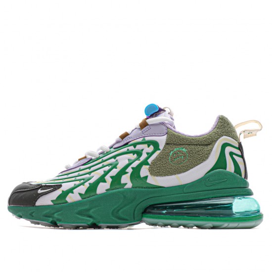 Travis Scott x Air Max 270 React TS "Green/White/Brown/Purple" Unisex Running Shoes