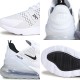 Nike Air Max 270 Running Shoes AH8050 100 White/Black Mens/Womens