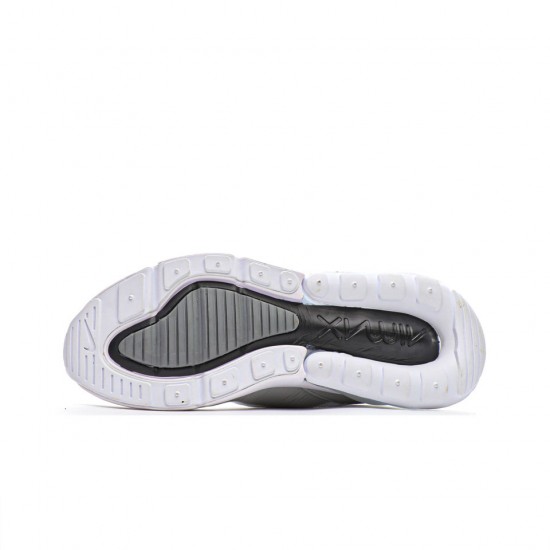 Nike Air Max 270 Flyknit White/Grey/Red Unisex Running Shoes