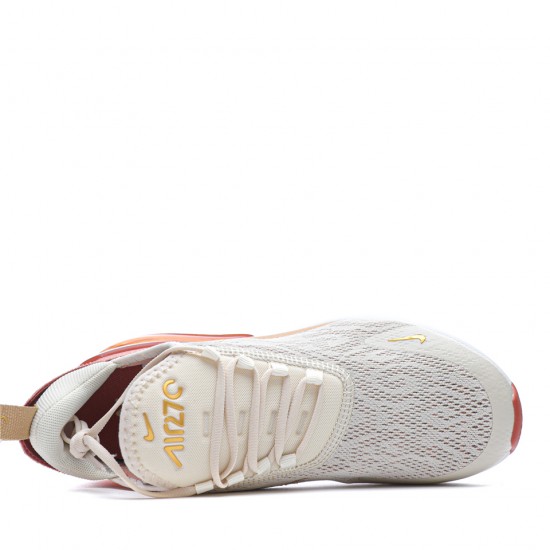 Nike Air Max 270 "Light Cream Terra Blush" Light Cream/Terra Blush-Dusty Peach-Metallic Gold WMNS Running Shoes AH6789 203