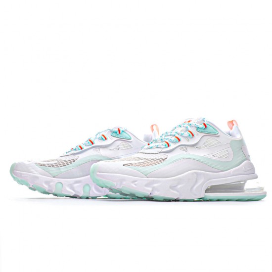 Nike Air Max 270 React Hyper Crimson LtBlue/White WMNS Running Shoes CJ0620 100